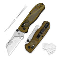 Uti Bear(Dual-screw) Folding Utility Knife, Clutch Lock Box Cutter
