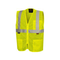 Hi Vis Self-Extinguishing FR Safety Vest for Men & Women - Flame Resistant Mesh with Reflective Tape - Class 2