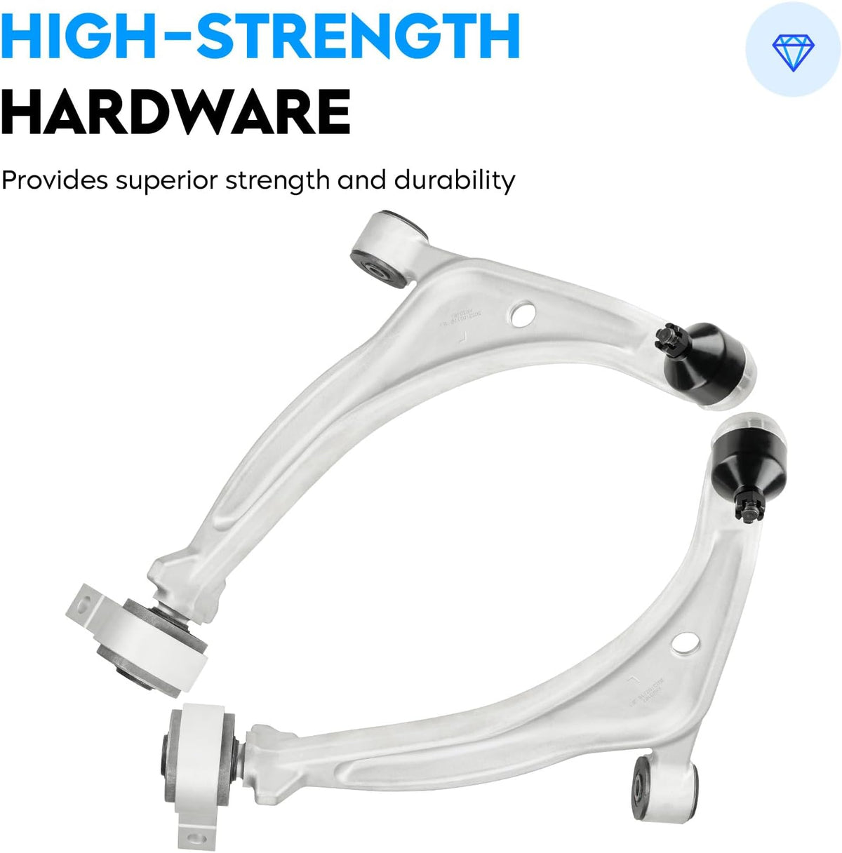 Front Lower Control Arm w/Ball Joint Assembly for Nissan Altima 2002-2006, Nissan Maxima 2004-2008, Driver & Passenger Side Suspension Kit K620166 K620167 2pc Set