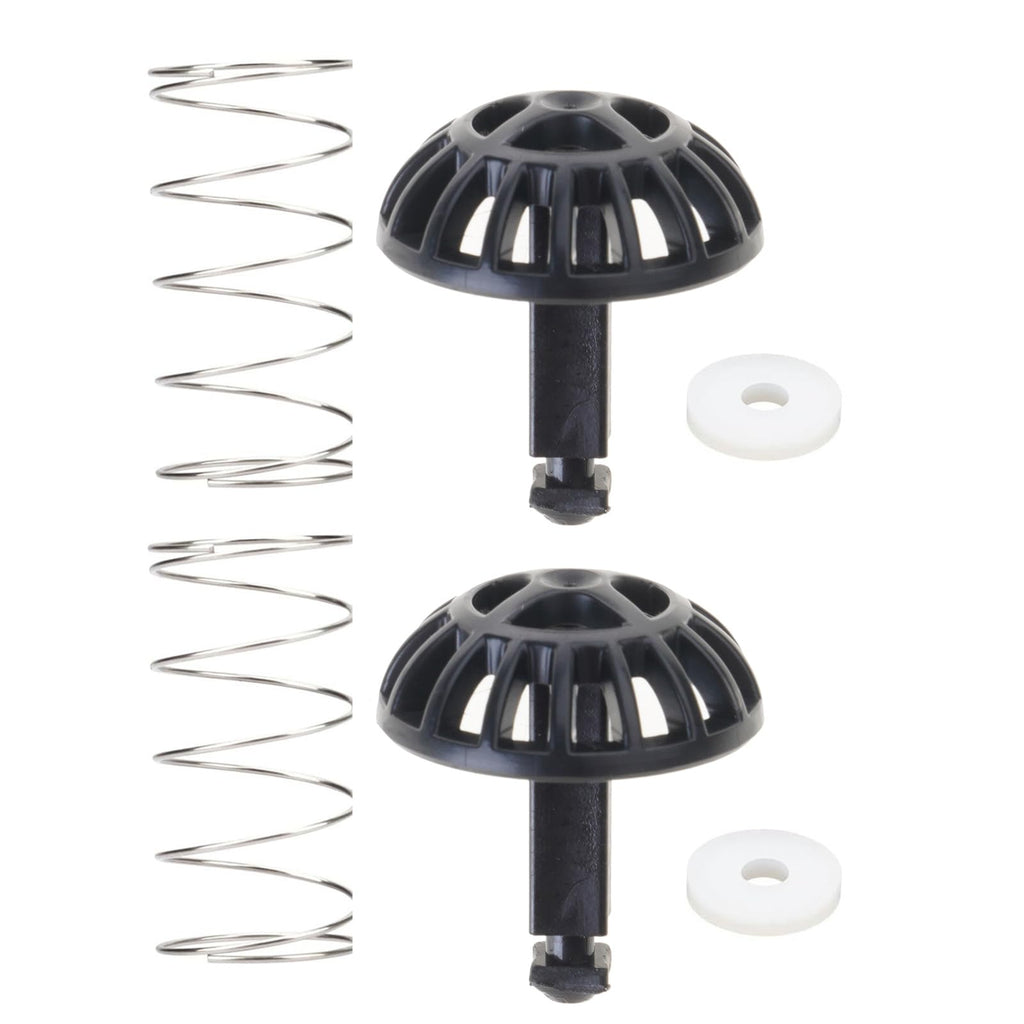 Brew Basket Spring Stopper Kit 2-Pack Replacement for Various Coffee Makers, Sturdy ABS & Metal Build, Tool-Free Installation