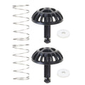Brew Basket Spring Stopper Kit 2-Pack Replacement for Various Coffee Makers, Sturdy ABS & Metal Build, Tool-Free Installation