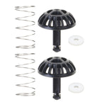 Brew Basket Spring Stopper Kit 2-Pack Replacement for Various Coffee Makers, Sturdy ABS & Metal Build, Tool-Free Installation