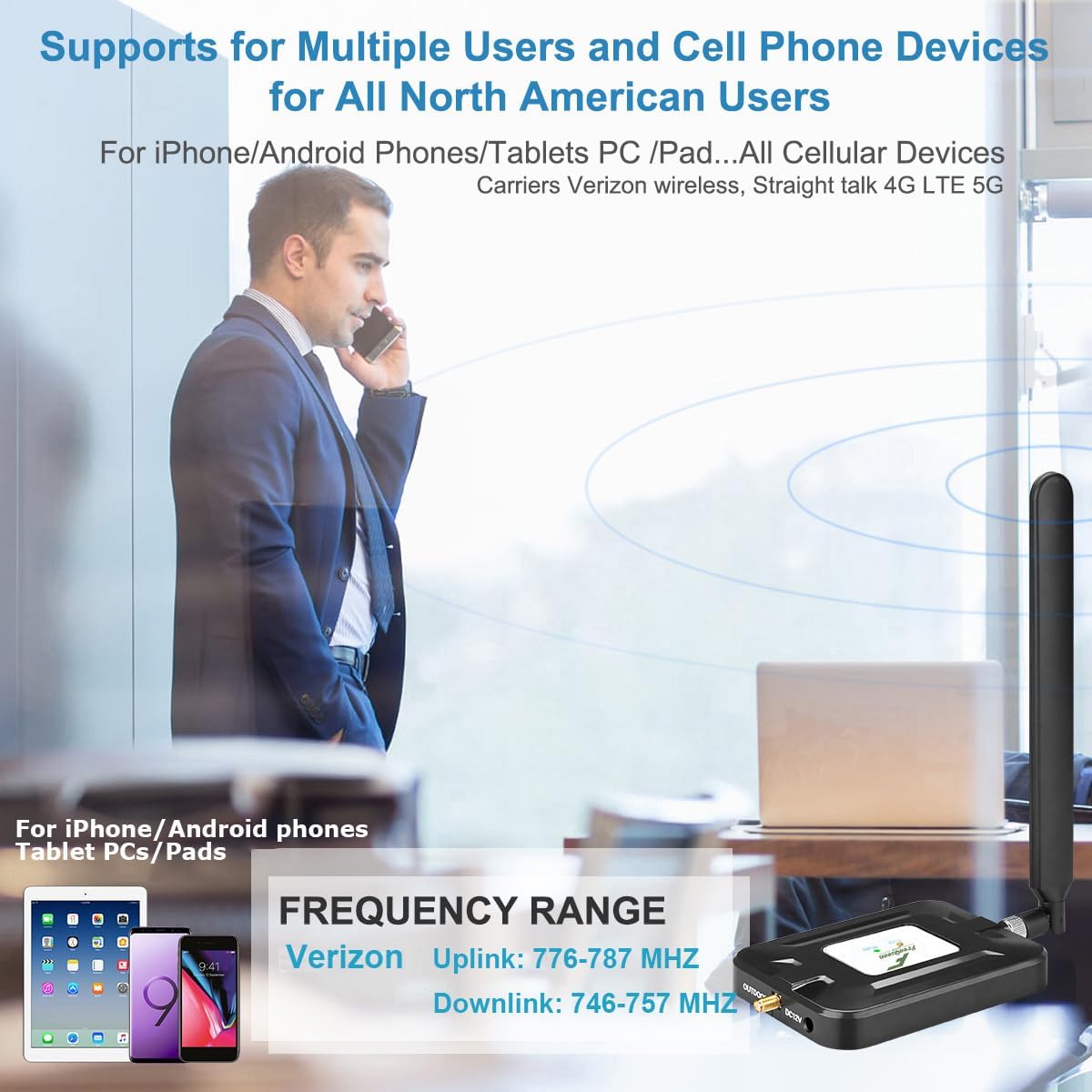 Verizon Cell Phone Signal Booster Verizon Signal Booster 5G 4G LTE Band 13 Cell Phone Booster 5G Cellular Booster