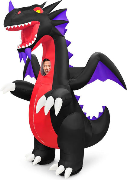 Inflatable Costume Adult, Full Body Blow Up Halloween Costume | Dragon, Dinosaur and Alien Costumes Styles for