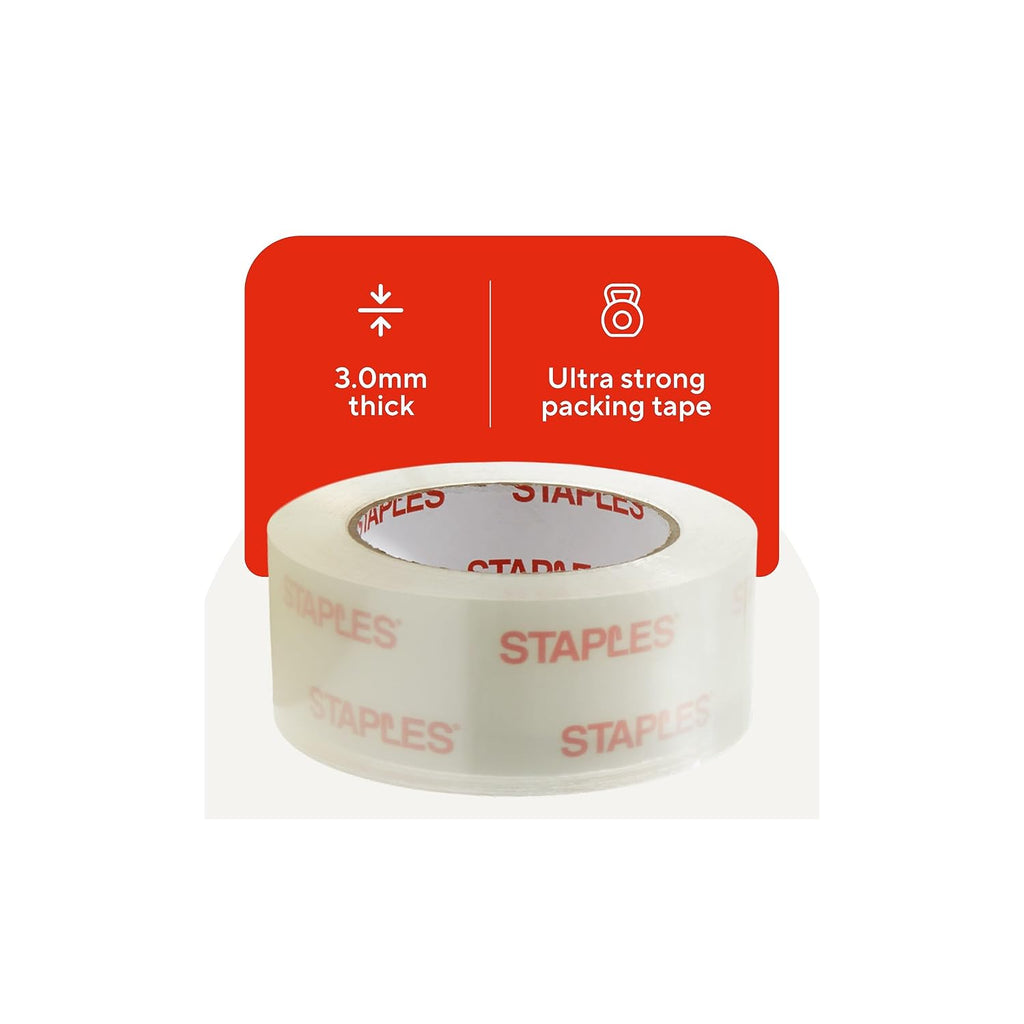 Moving & Storage Packing Tape, 1.88x110 Yards, Clear, 6-Pack