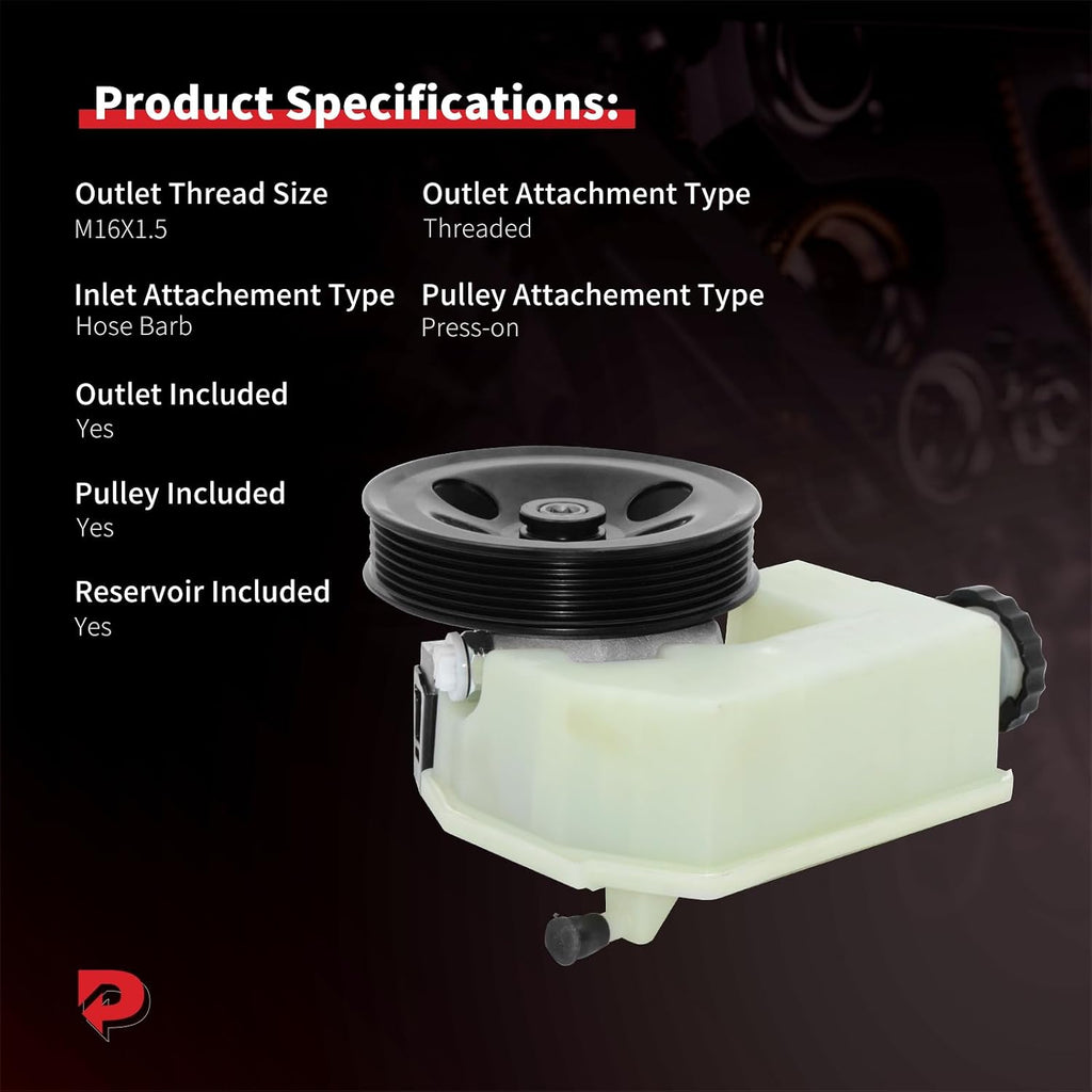 PHOBOOS Power Steering Pump Fit for Jeep Liberty