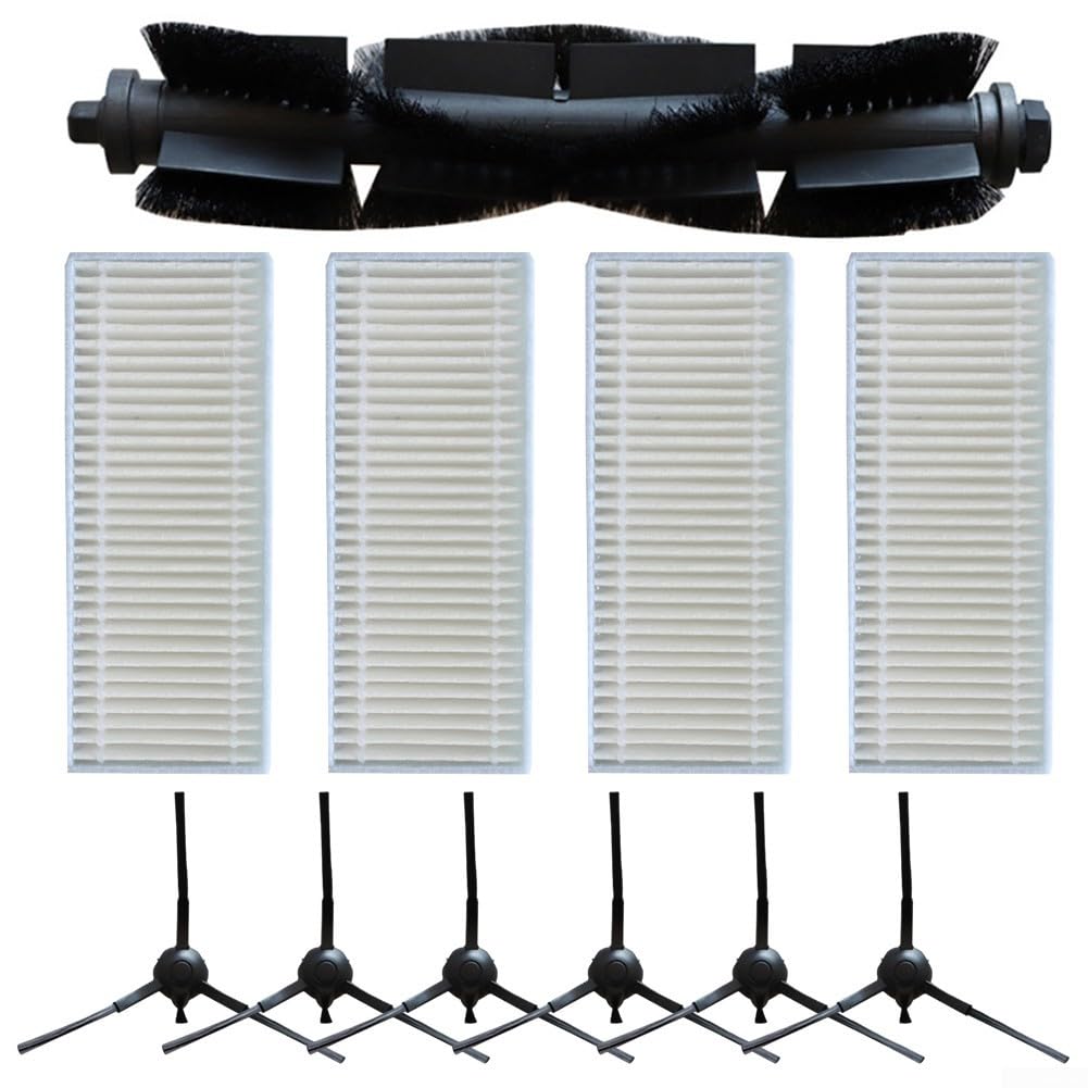 Main Roller Brush And Side Brush Filter Kit,For Botslab S8 Plus Robotic Vacuum Cleaner Complete Replacement Set