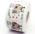 Handle with Care Stickers,500 Labels Per Roll