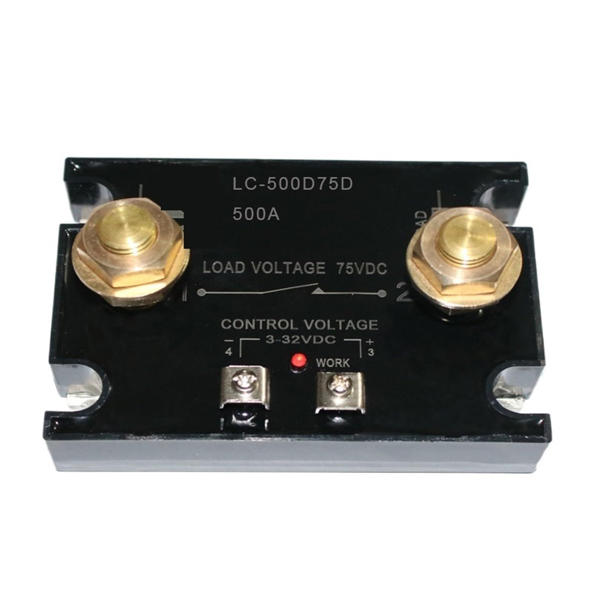 1pcs DC Control DC Solid State Relay 500A 1000A High Power SSR DC Relay(500A Radiator)