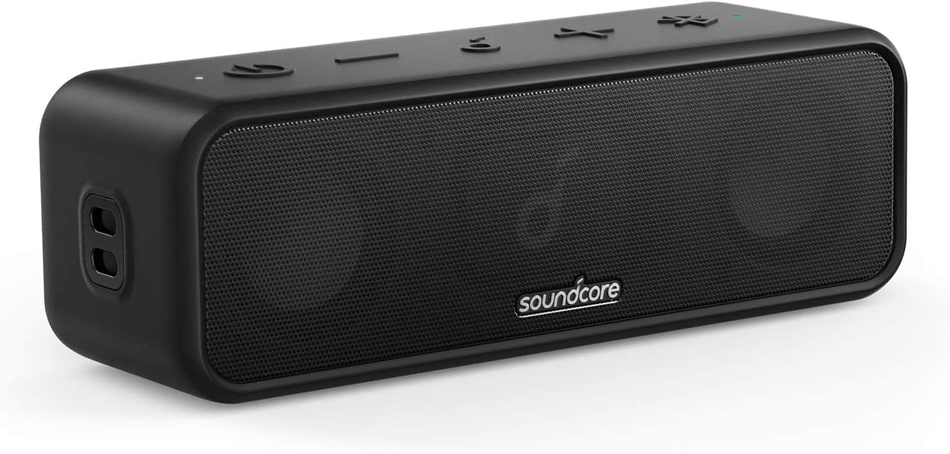 Anker 3 Portable Bluetooth Speaker - Wireless, IPX7 Waterproof, 24H Playtime, Pure Titanium Diaphragm Drivers
