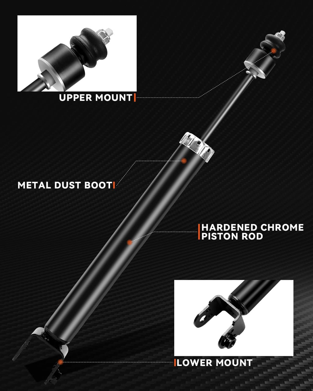PROEZE Rear 2PCS Strut Assembly for 2007-2018 Altima Shock Absorber Rear Replace 5637 349075