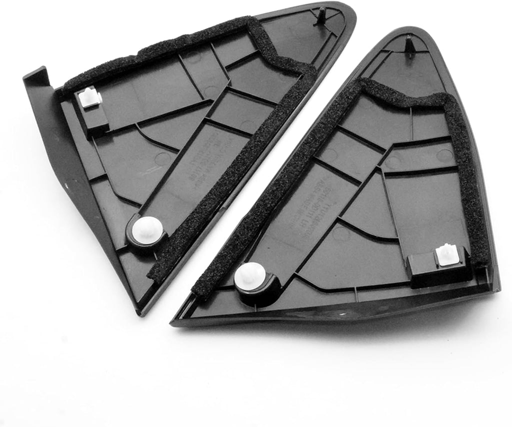 1Pair Fender Mirror Molding Triangle Trim Corner Covers Left Right Side Compatible For Toyota Yaris 2012 2013 2014
