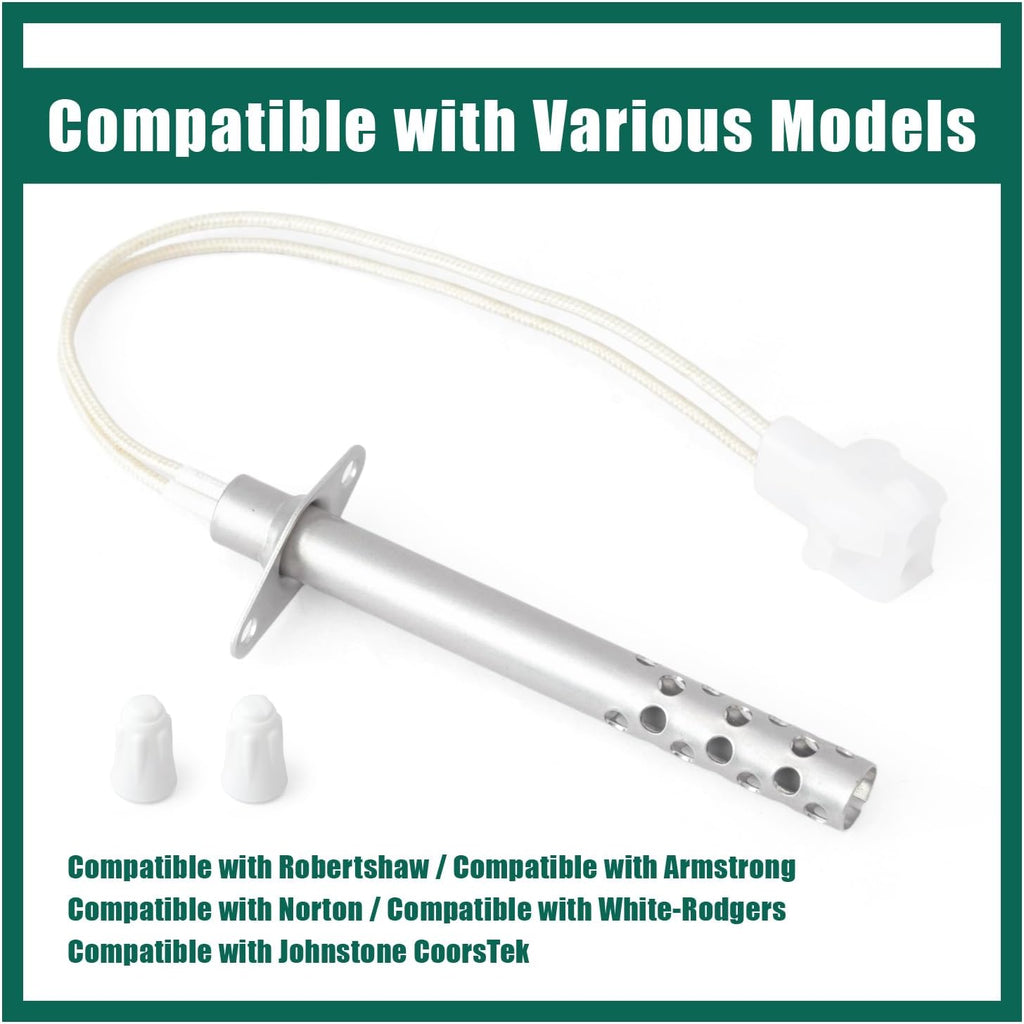 YUXIVCNE 767A-380 41-604 Furnace Hot Surface Ignitors Replacement for Robertshaw for Armstrong for Norton for White-Rodgers, Replace 44744-2 601XBM Igniters