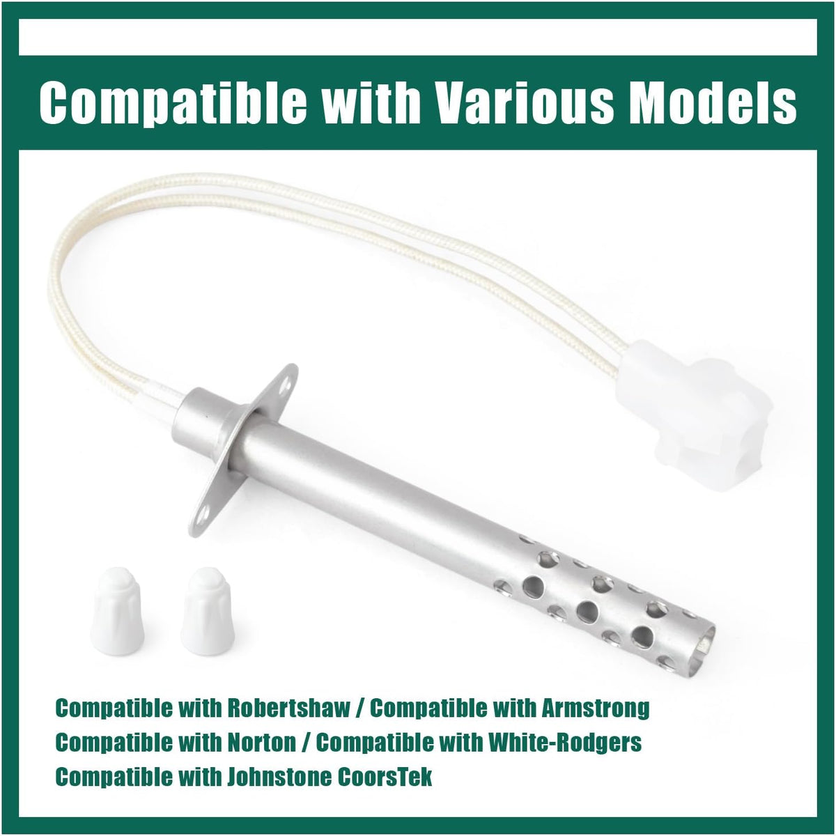YUXIVCNE 767A-380 41-604 Furnace Hot Surface Ignitors Replacement for Robertshaw for Armstrong for Norton for White-Rodgers, Replace 44744-2 601XBM Igniters