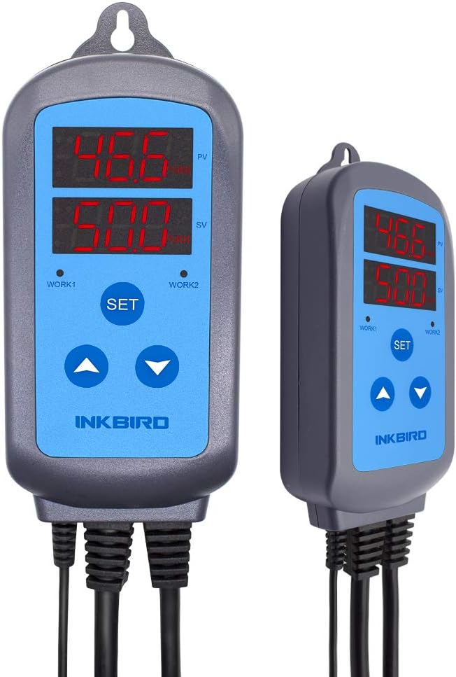 Humidity Controller IHC200 Humidistat for Mushroom Greenhouse | Pre Wired Outlet Dual Stage for Humidifier