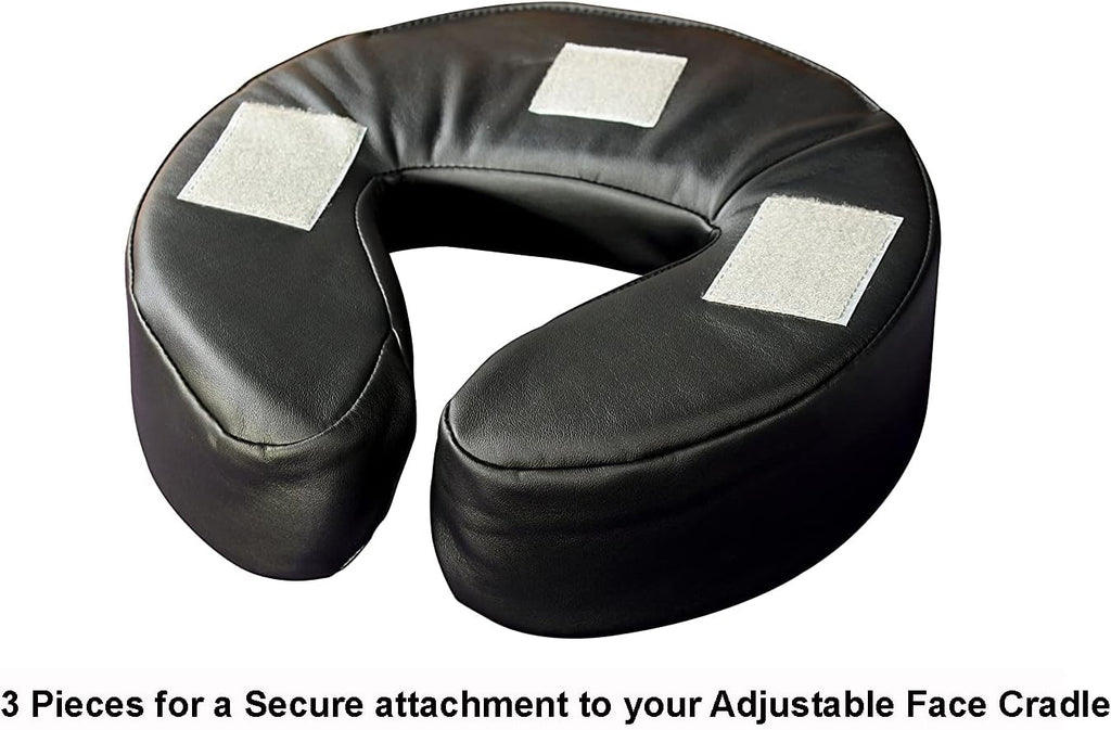 Universal Headrest Face Cushion Face Pillow for Massage Table and Massage Chair (Black)
