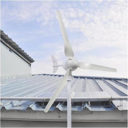 400W 12V Permanent Magnet Wind Turbine Generator Power Kit MPPT Controller | Converts wind energy into electrical