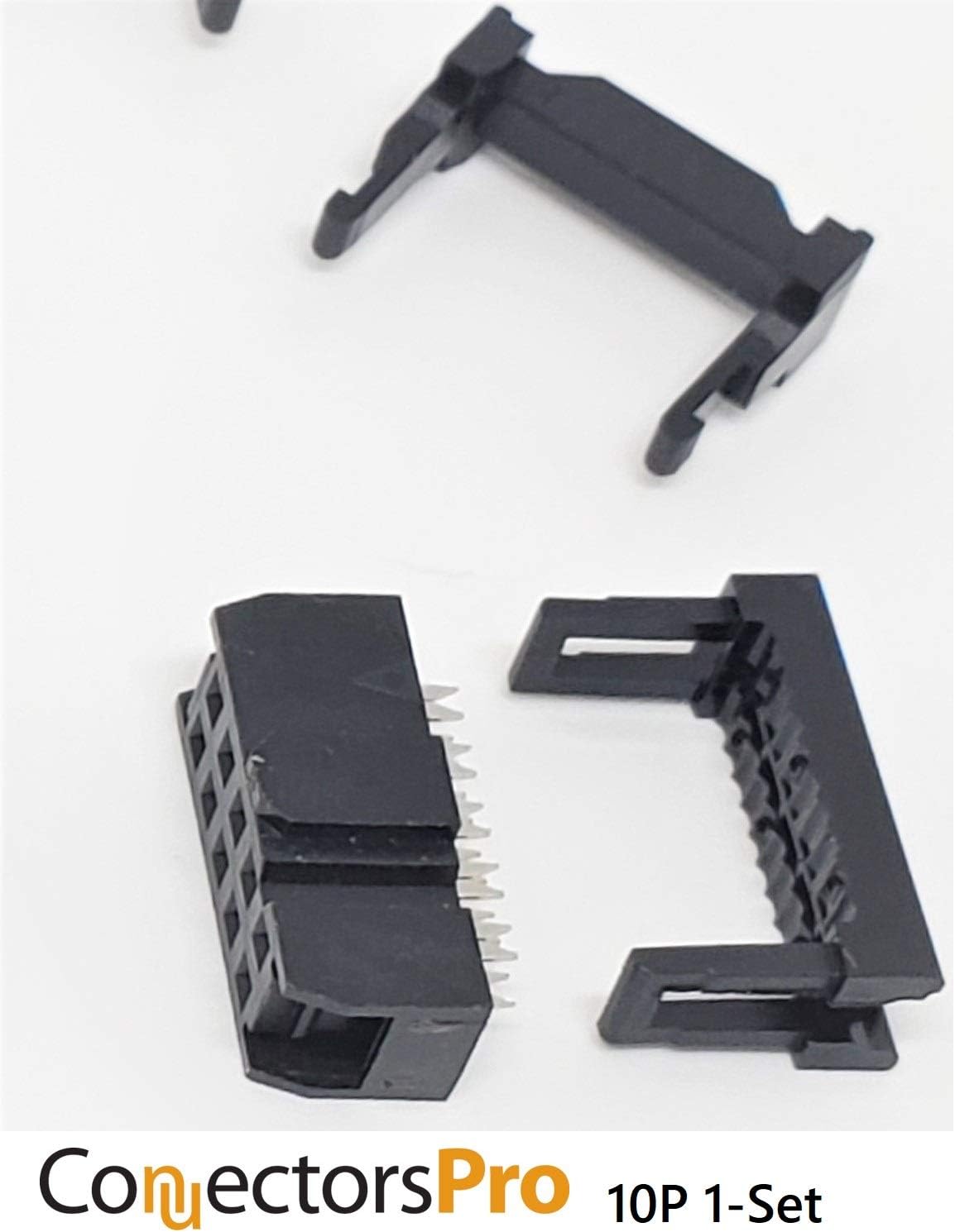 PC Accessories - Connectors Pro 50-Pack 2X5 10P 2.54mm Dual Rows IDC Sockets for Flat Ribbon Cable, 10 Pins FC Female Connector