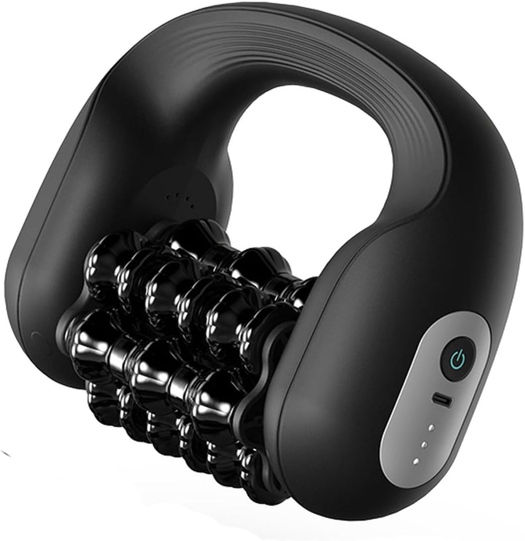 Electric Muscle Roller for Post-Workout Recovery, Deep Rolling Massager for Legs, Calves, Back & Neck, Handheld