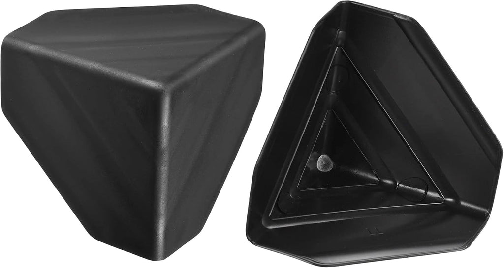 Corner Protector PP Plastic 3" x 3" x 3" for Carton, Boxes Packaging Black Pack of 16