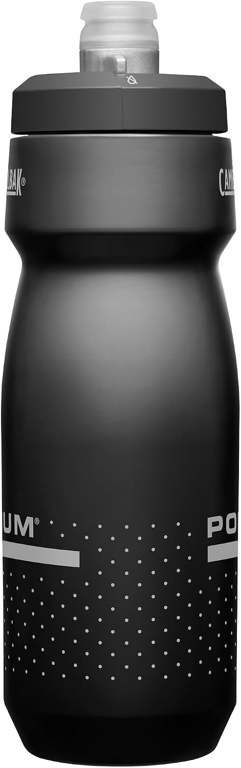 Podium Bike Squeeze Water Bottle, High Flow Easy Squeeze Design for Cycling Performance, 24oz, Black