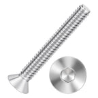 Kozelo 10Pcs #10-24x1-1/2 Flat Head Socket Cap Screw Countersunk Bolt