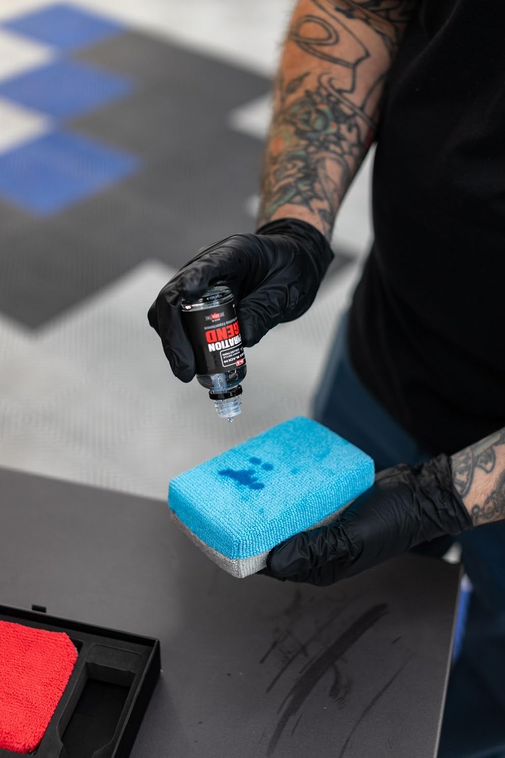 No Soak Coating Applicator Kit - Microfiber Coating Sponges with Soak Barrier Plus 3 Scratchless and Edgeless 70/30