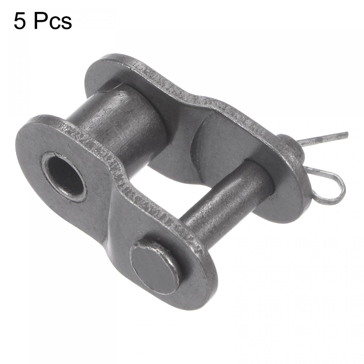 uxcell 5Pcs #40 Chain Offset Half Link Roller, 1/2" Pitch Carbon Steel, Standard Chain End Connector Split Links for 08A Chain