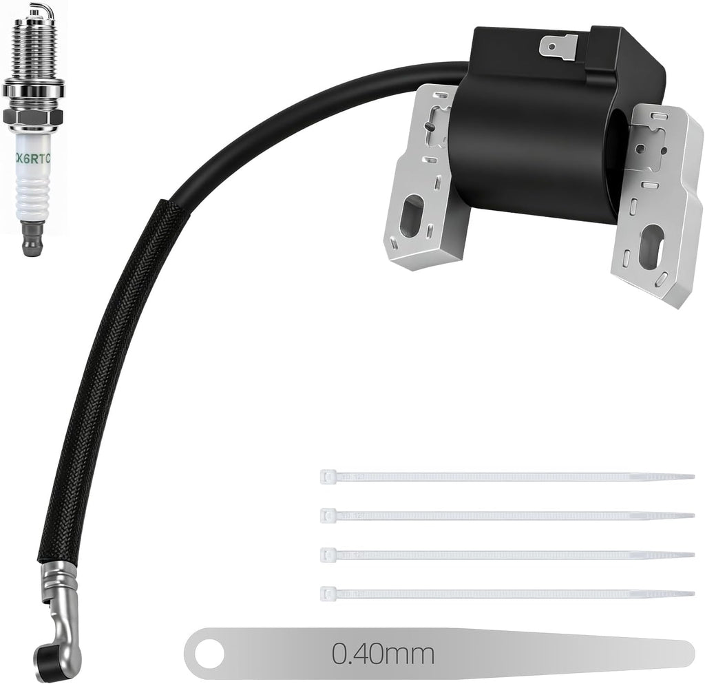 590454 Ignition Coil and Spark Plug Kit for Briggs and Stratton 590454 802574 Magneto Armature, Compatible with Toro