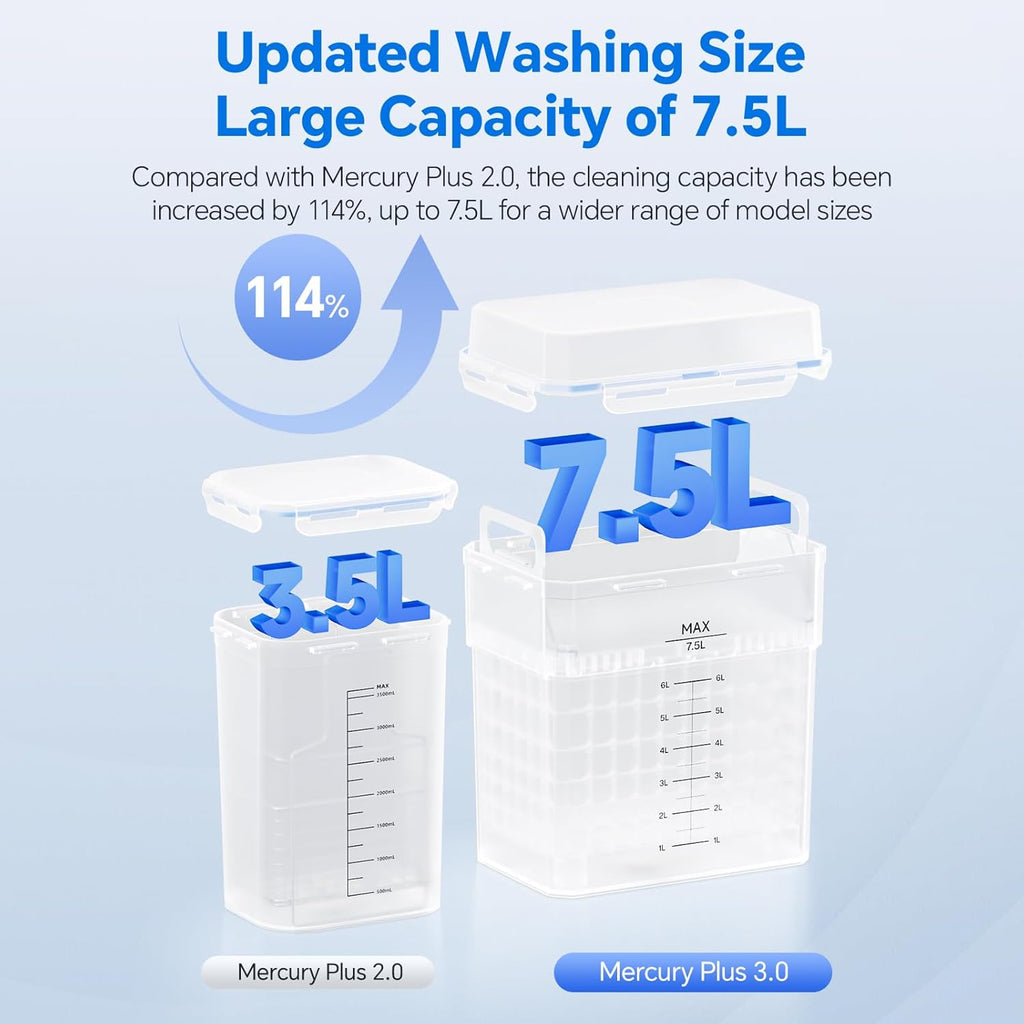 Mercury Plus 3.0 Larger Wash and Cure Station, Resin Curing Machine | for LCD/SLA/DLP 3D Printing Models, Best for