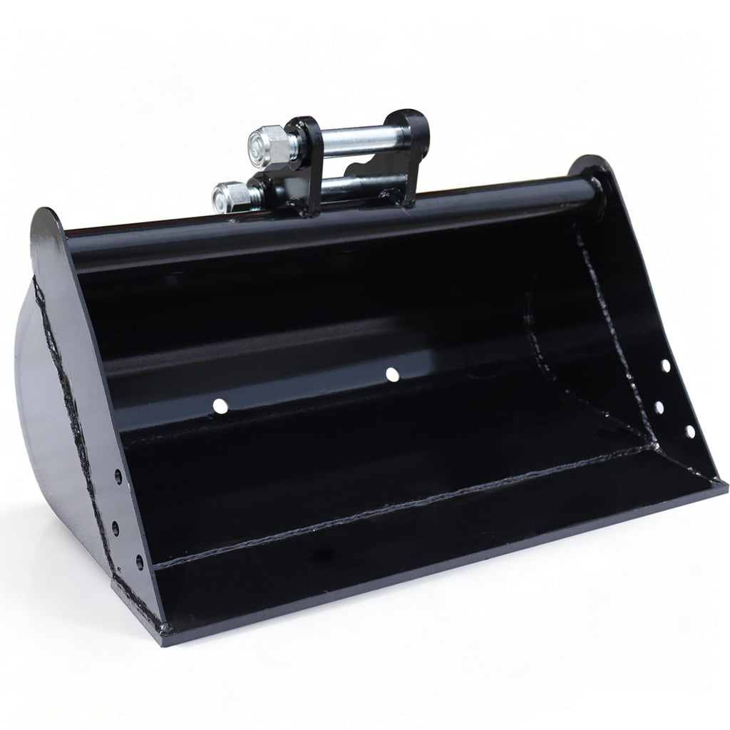 Mini Excavator Bucket Attachments, 20" No Teeth Flat Backhoe Buckets, Digging Bucket Accessories for Loading Sand