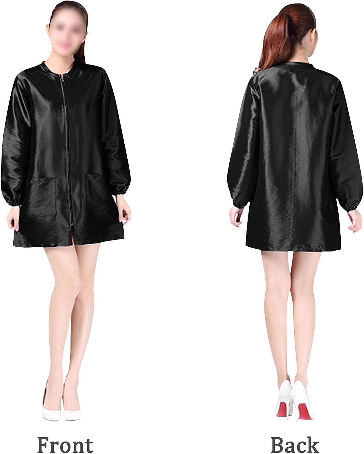 Polyester Professional Salon Smock Hair Stylist Jacket