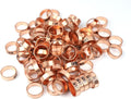 BRONZE PEX Crimp Rings Copper for Pex Pipe Tube System (50, 1 inch)