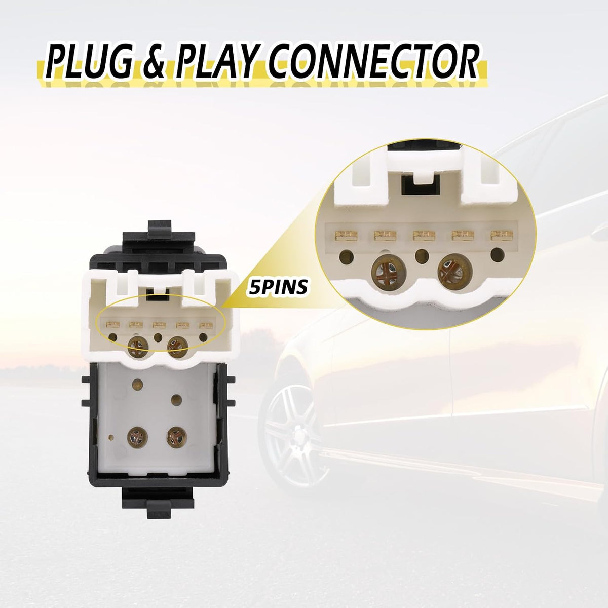 Vurkcy Passenger Power Window Switch for 2000-2007 Tundra, 1998-2003 Sienna