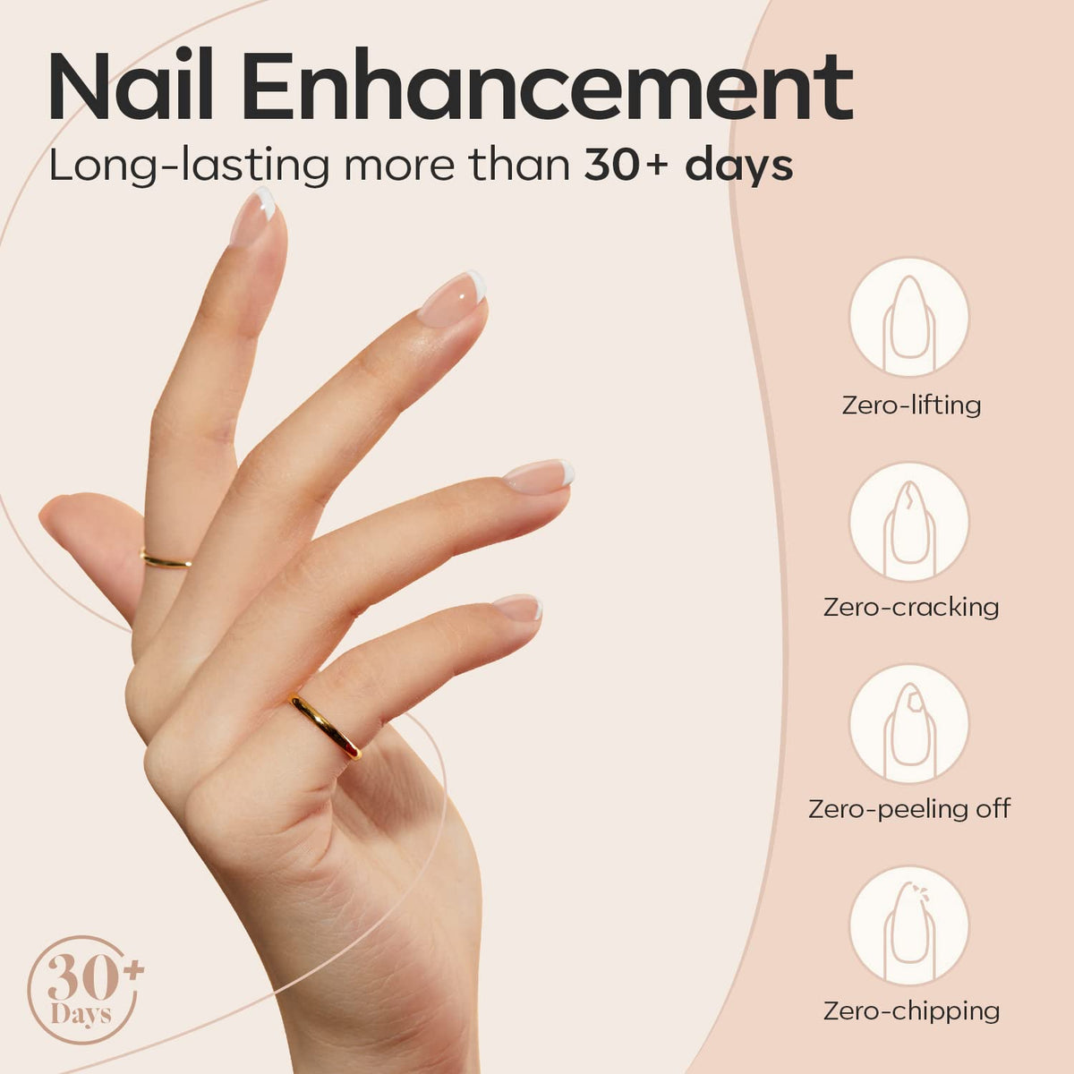 8-in-One Builder Nail Gel, Neutral Nude Builder for Thickening