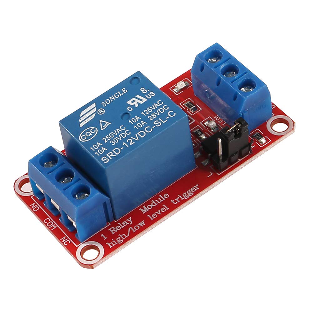 2pcs 5V One Channel Relay Module Relay Switch with OPTO Isolation High Low Level Trigger (5V)