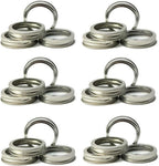 Regular Mouth Mason Jar Replacement Rings or Tops 24Pcs for Tinplate Metal