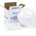 Insulated Shipping Boxes, 8" x 6" x 9", White (8-Pack)