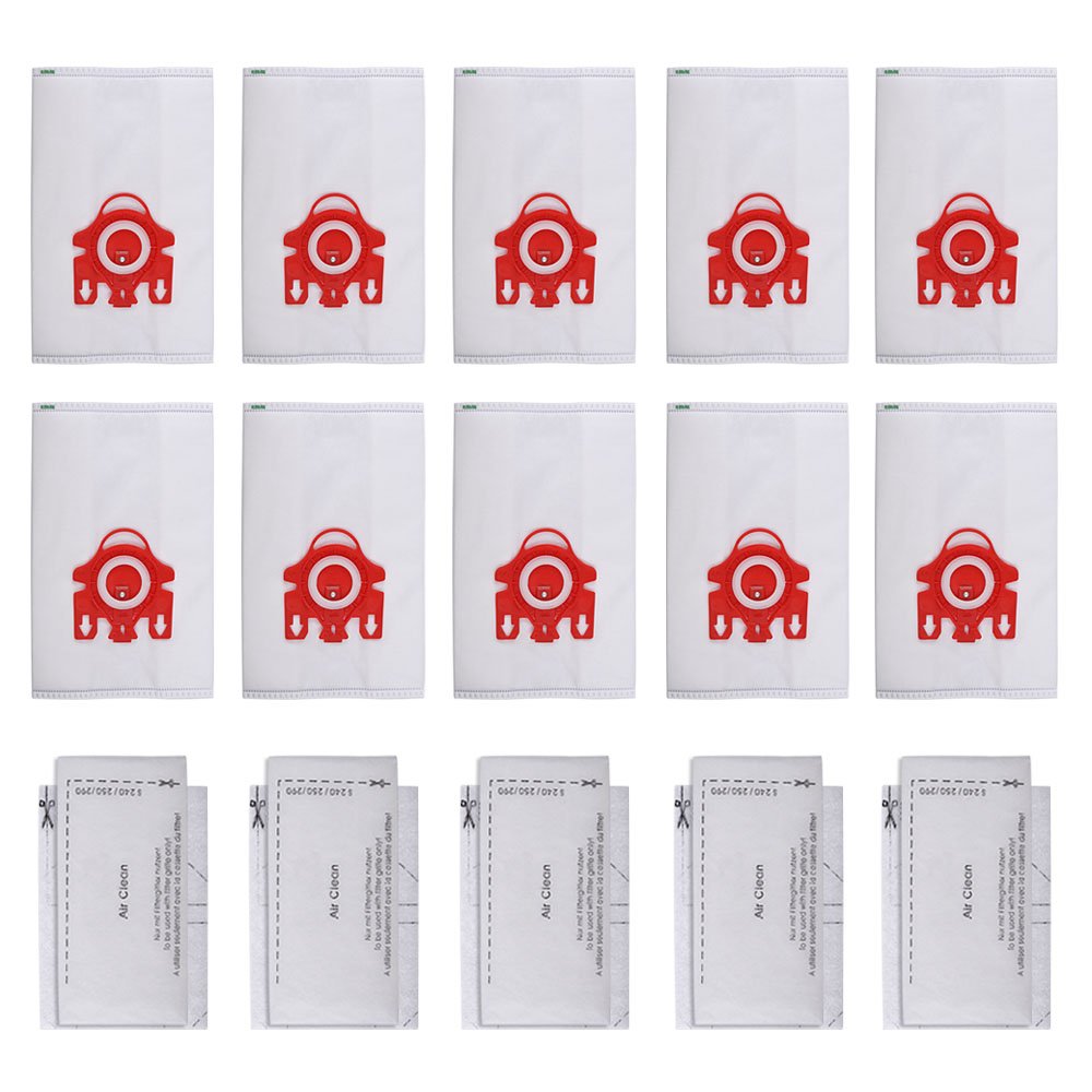KEEPOW Compatible AirClean 3D Efficiency Dust Bag Compatible with Miele