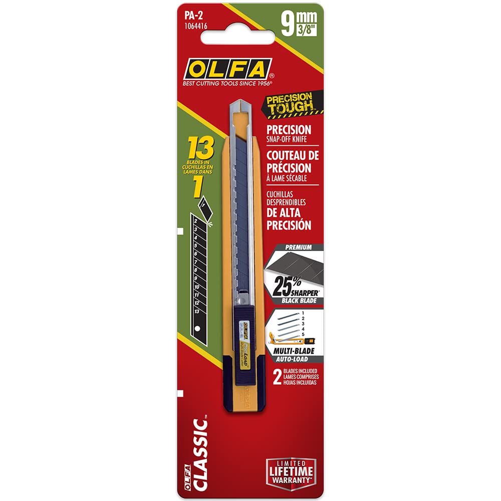 9mm Multi-Blade Utility Knife (PA-2) - 5-Blade Chamber, Auto-Load