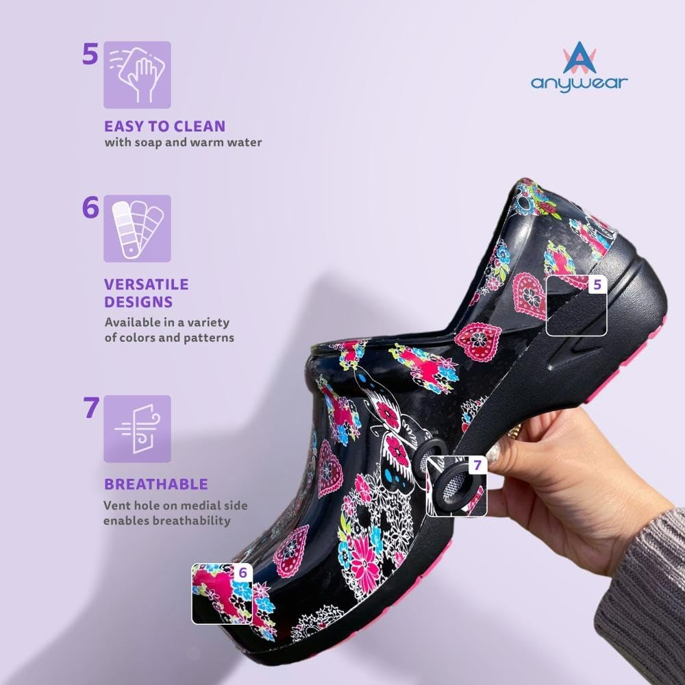 SR Angel Clogs, Nursing Shoes, Easily Emused, 7 Women/5 Men