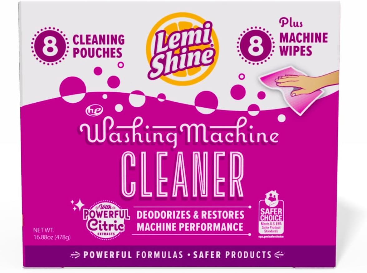 Washing Machine Cleaner Plus Machine Wipes - 16.88 oz (8 Pack)