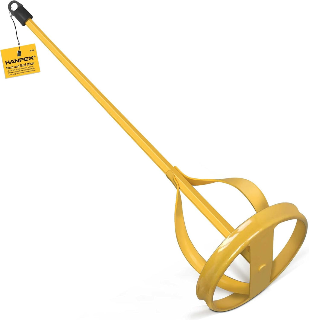 Paint and Mud Mixer, Paint Stirrer for Drill in 1 to 5 Gallon Bucket, Suitable for all Standard Drill Bits, Hex Head