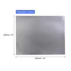 PATIKIL Flexible Graphite Foil Graphite Gasket Sheet Graphite Foil Sheet 250x200x0.5mm, Pack of 5