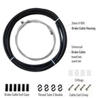 Universal Bike Brake Cable Kit 10ft Black