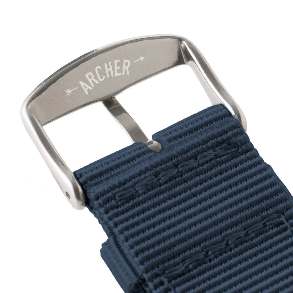 Premium Nylon Quick Release Watch Bands (Navy, 22mm)