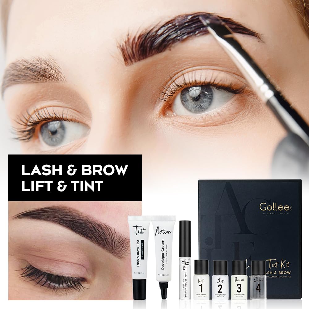 Lash Lift and Black Color Kit Brow Lamination Kit Black Eyelash & Eyebrow Set Eyelash Perm Kit With Detail