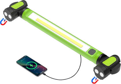 Mechanic Work Light, 3000LM Magnetic Work Lights, 5200mAh Rechargeable LED Work Light Bar, Portable Cordless