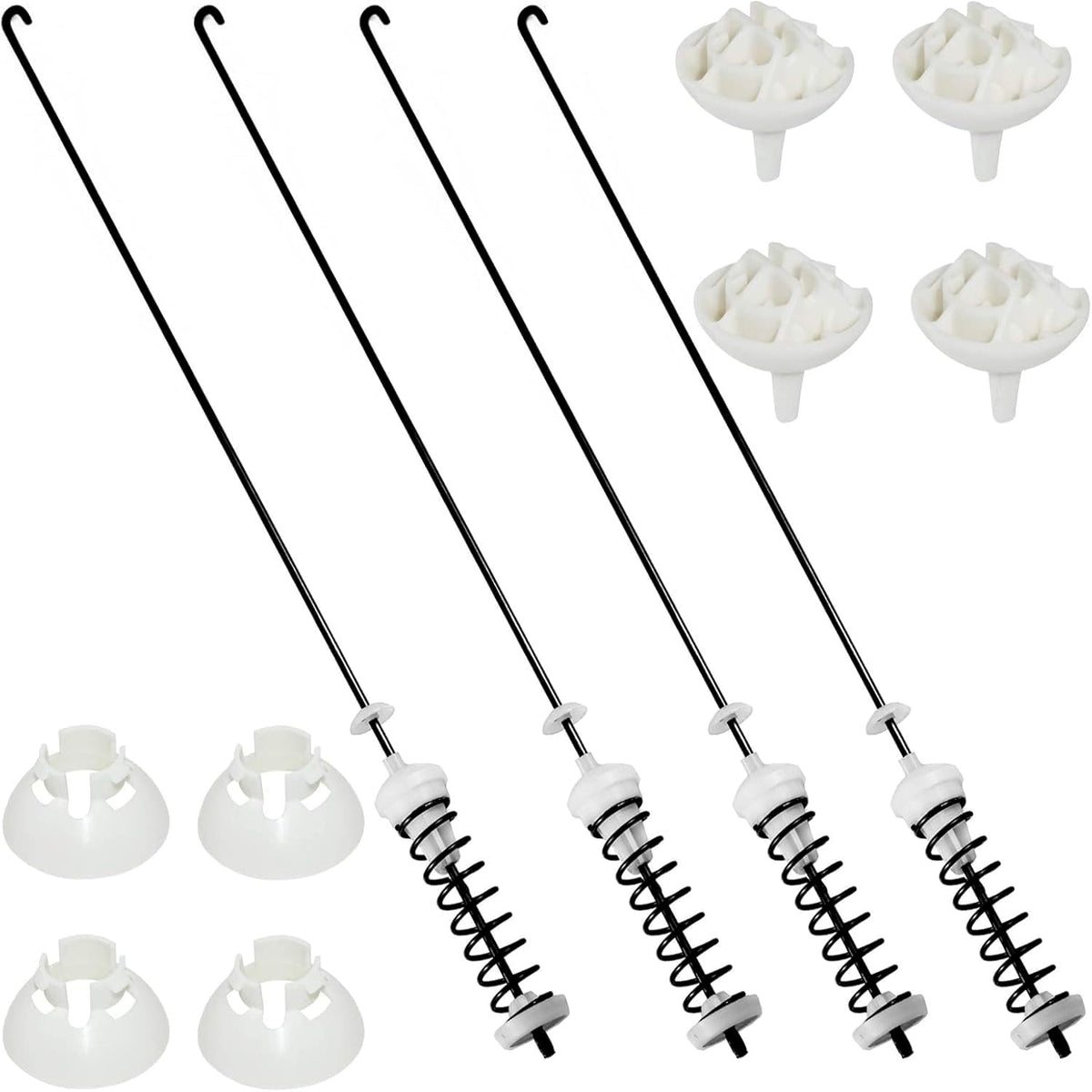 Upgraded Suspension Rods for Whirlpool Washer WTW4910XQ3 WTW4910XQ1 WTW4910XQ0 WTW4820XQ0 WTW4800XQ4 WTW4800XQ2 WTW4800XQ1 WTW4800XQ0 WTW4750YQ1 WTW4750YQ0 WTW4700YQ0 7MWTW9919DM2 7MWTW9919DM1