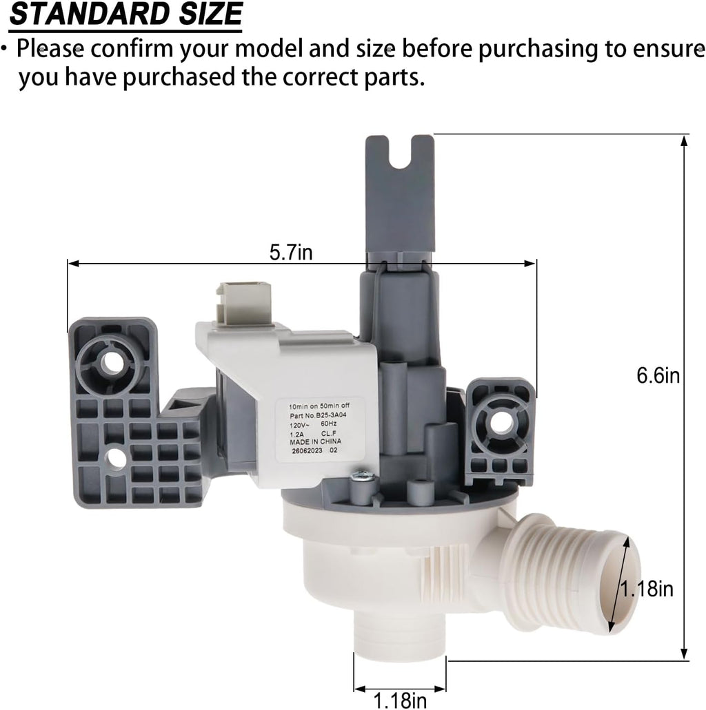 WTW5000DW1 WTW5000DW2 Washer Drain Pump Fit for Whirlpool WTW7300DW1